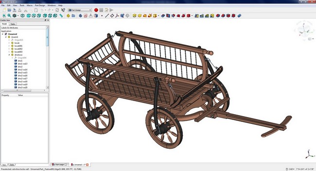 FreeCAD - Imported craftsmanspace 3D model