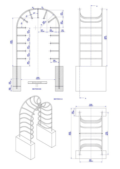 Measuring worm climber - Assembly drawing