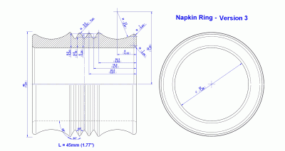 Napkin ring (Version 3) - Drawing
