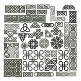 Collection of 39 Celtic knot patterns