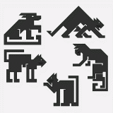 Squared pet patterns