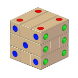 Dice 3d wooden puzzle plan