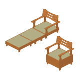 Double fold out chair bed plan