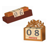Wooden perpetual calendar plans