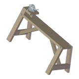 Sturdy sawhorse with mounted vise plan