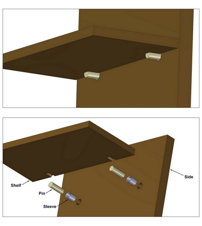 How do I install these cabinet shelf pins? : r/howto
