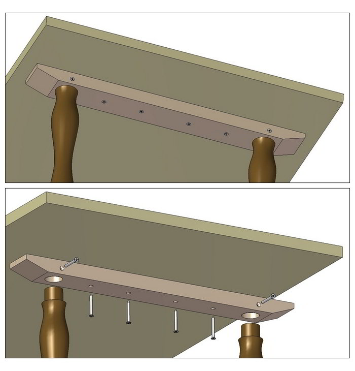 4 Ways to Attach tabletops